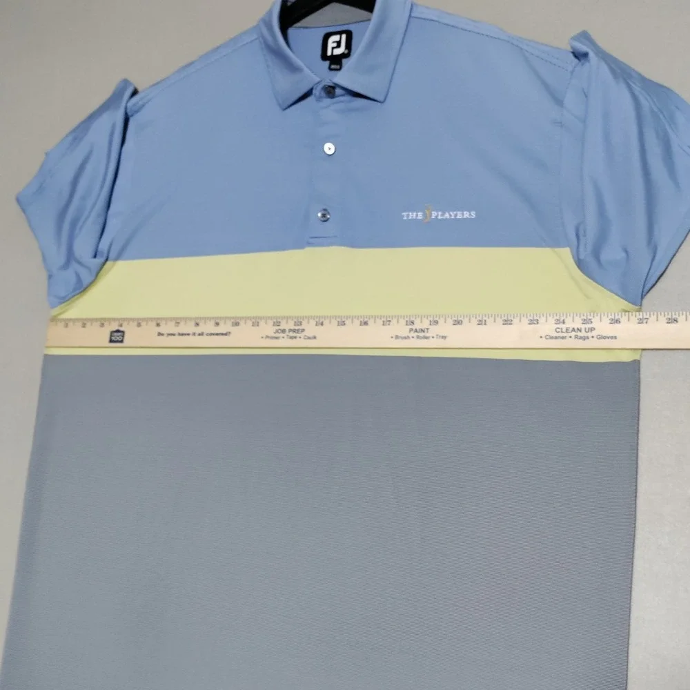 Footjoy Golf Polo The Players Men's XXL Striped Colorblock Performance Stretch - Picture 10 of 16